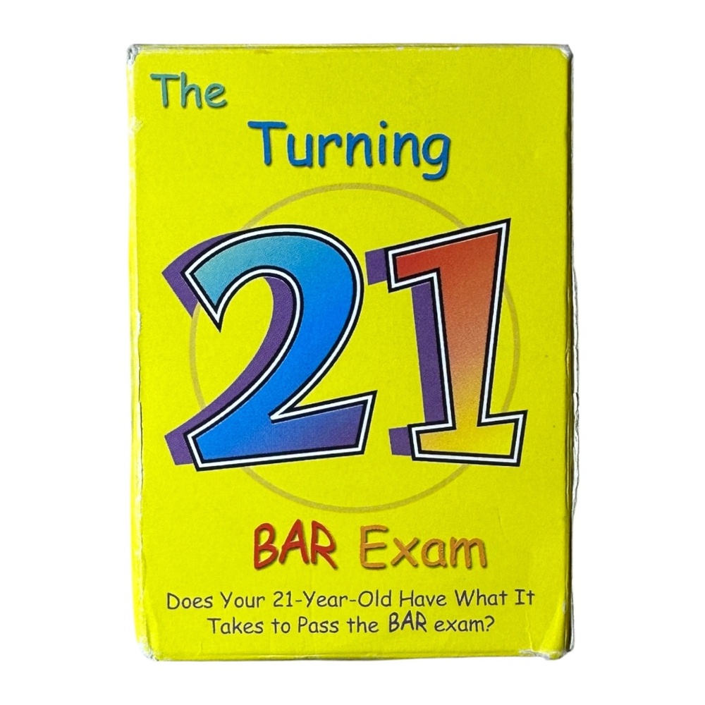 The Turning 21 Bar Exam - Card & Drinking Game